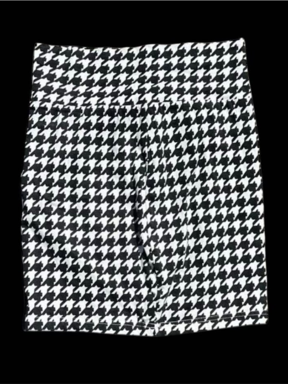 Juniors Size Small XXI Forever 21 Black & White Houndstooth Mini Skirt